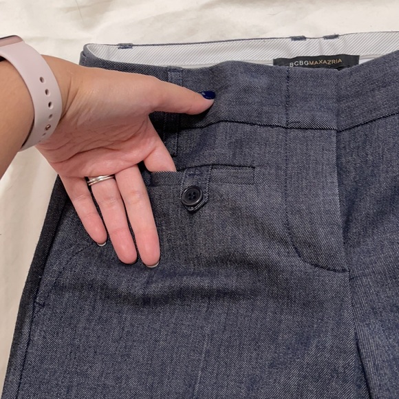 BCBGMaxAzria dark blue-gray trouser pants (size 0) - Picture 6 of 9
